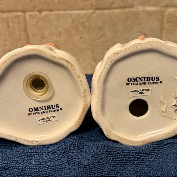 Fitz & Floyd Omnibus 1996 Vintage Christmas Santa Claus Salt Pepper Shakers l - Picture 3 of 3